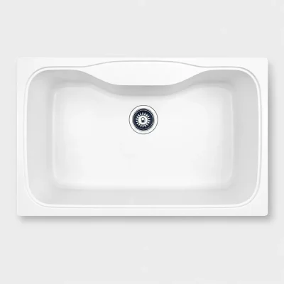 01-white-product سینک گرانیتی تک لگن بزرگ مدل ریرا ZINAS