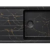 black-gold-marble-single-bowl-kitchen-sink-left-drainer سینک گرانیتی تک لگن سینی دار مدل شورم ZINAS