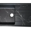 black-marble-single-bowl-kitchen-sink-right-drainer سینک گرانیتی تک لگن سینی دار مدل شورم ZINAS