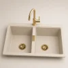zinas-double-bowl-sink-85x50-black-charcoal-product سینک گرانیتی دو لگن بدون سینی دیما ZINAS