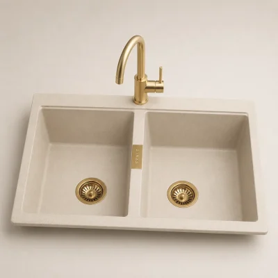 zinas-double-bowl-sink-85x50-black-charcoal-product سینک گرانیتی دو لگن بدون سینی دیما ZINAS